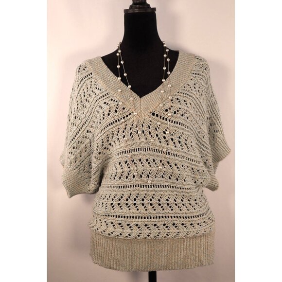 White House Black Market Sweaters - White House Black Market Open‎ Knit V-Neck Sweater Size XS